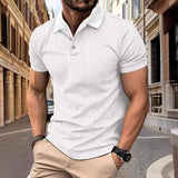 Camisa Polo - Lõdvestunud Jacquardi Tekstuur