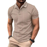 Camisa Polo - Lõdvestunud Jacquardi Tekstuur