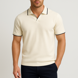 Contrastsete Detailidega Polo Särk