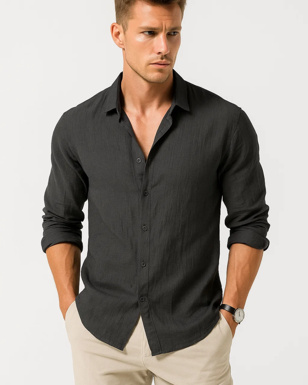 Camisa - Nutika Krae Täielik Nupp