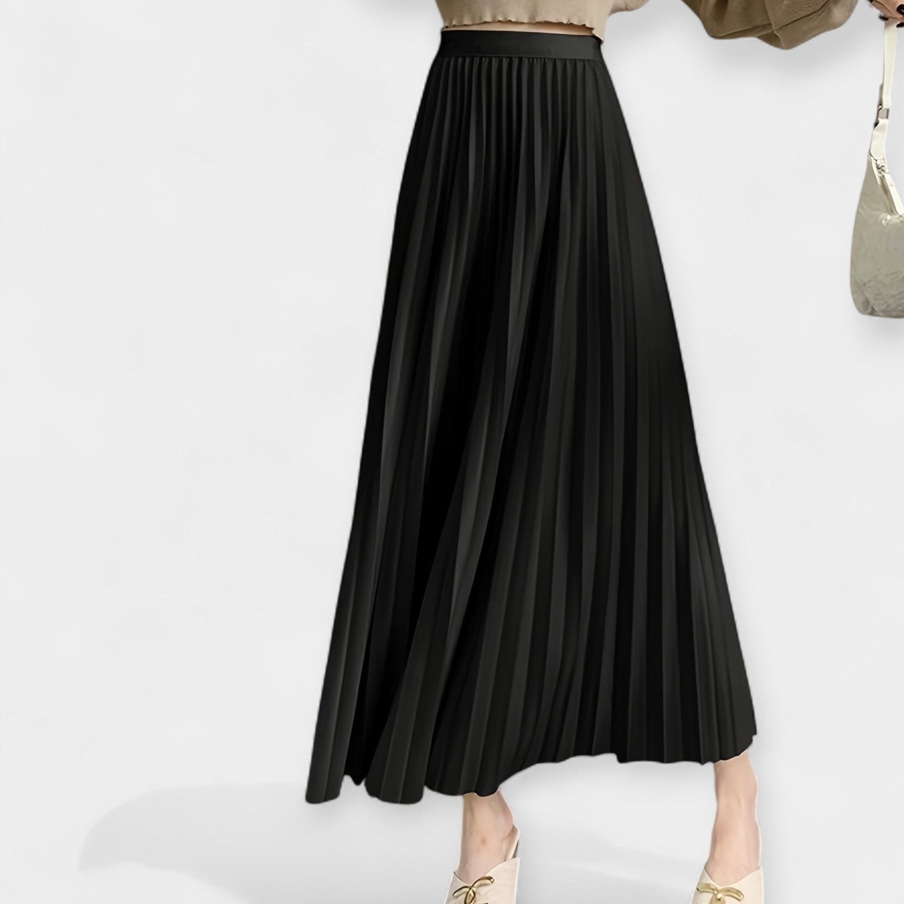 Plisseeritud Satin Seelik