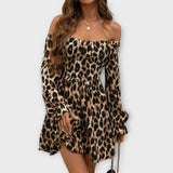 Leopardimustriga Kleid