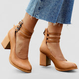 Kasilda - Paksu taldaga ankle strap sandaalid