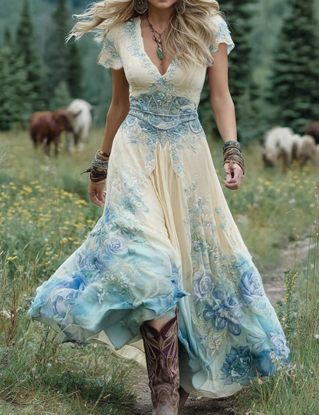 Serena - Lillene Maxi Lühikleit