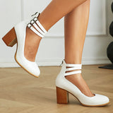 Kasilda - Paksu taldaga ankle strap sandaalid