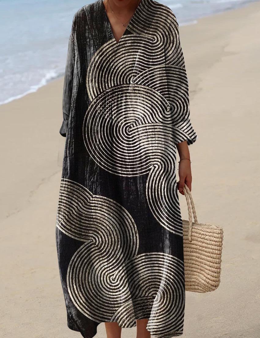Lara - Boheemlaslik Patchwork Kleit