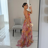 Mari - Lillemustriga Maxi Kleit