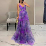 Mari - Lillemustriga Maxi Kleit