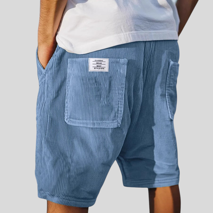 Peeter - Elegantne Sametist Lühikesed Püksid