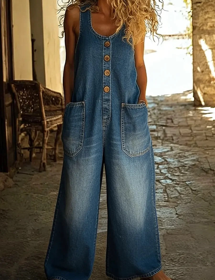 Grete - Vintage Pestud Denim Üksik